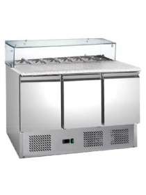 Саладетта с гранитной поверхностью и стеклом Hurakan HKN-GXSD3GN-GC